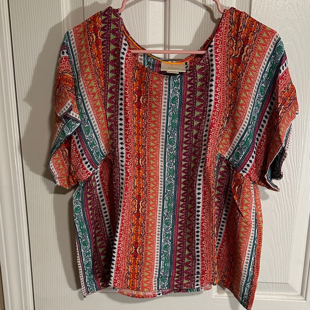 Maeve by Anthropologie Multicolor Striped Blouse